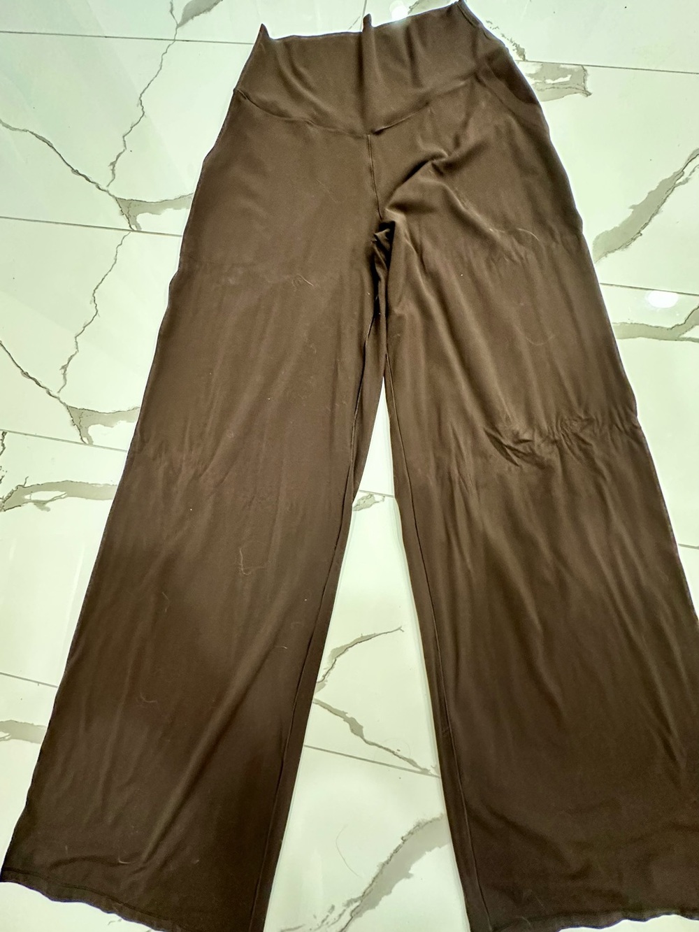 aerie Brown Wide-Leg Lounge Joggers